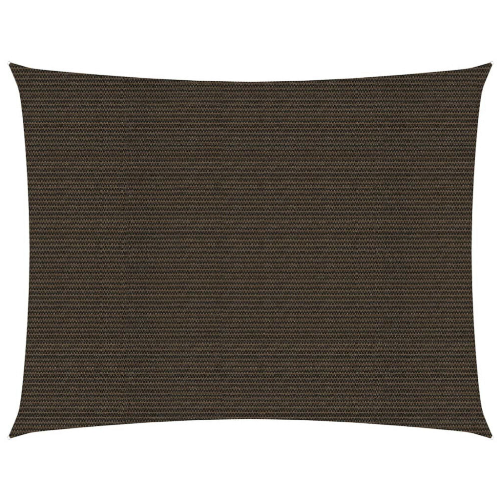 vidaXL Solsegel 160 g/m² brun 2x3 m HDPE