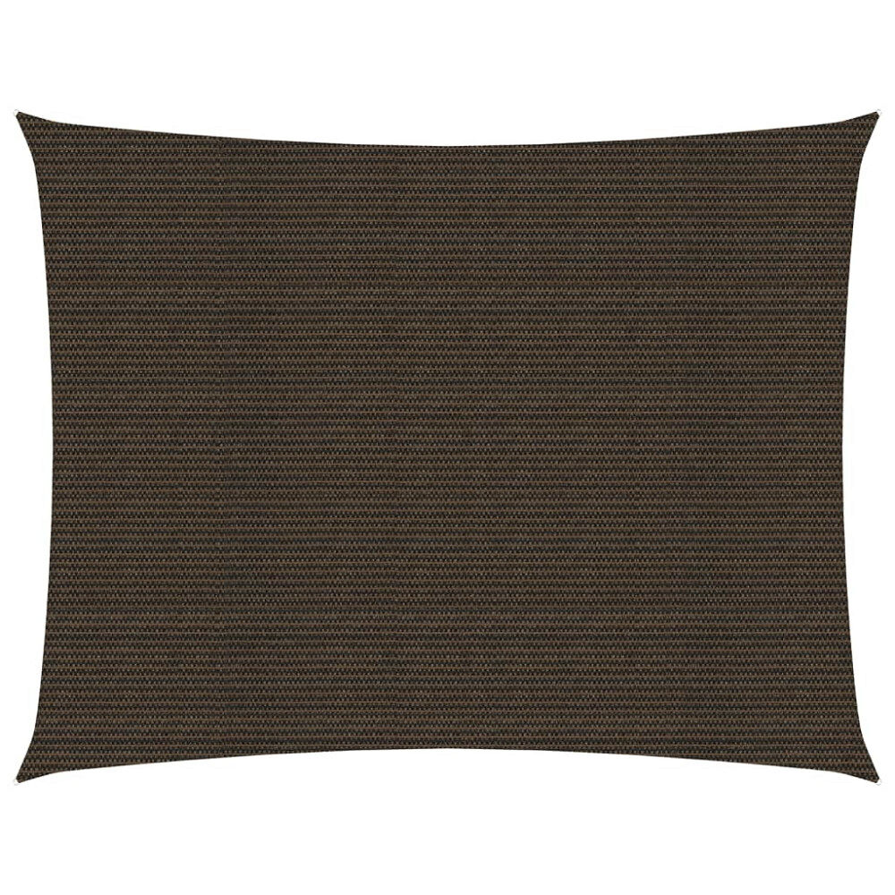 vidaXL Solsegel 160 g/m² brun 2,5x3,5 m HDPE