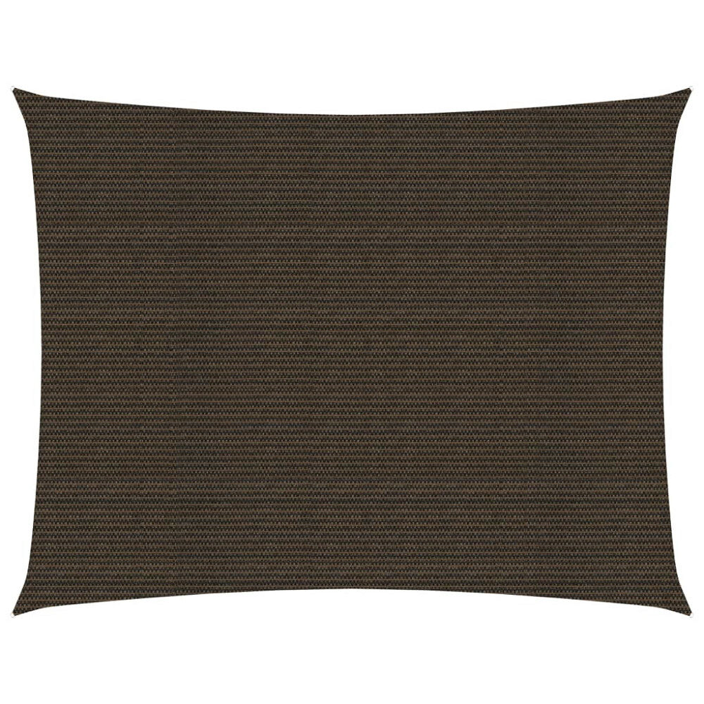 vidaXL Solsegel 160 g/m² brun 4x5 m HDPE