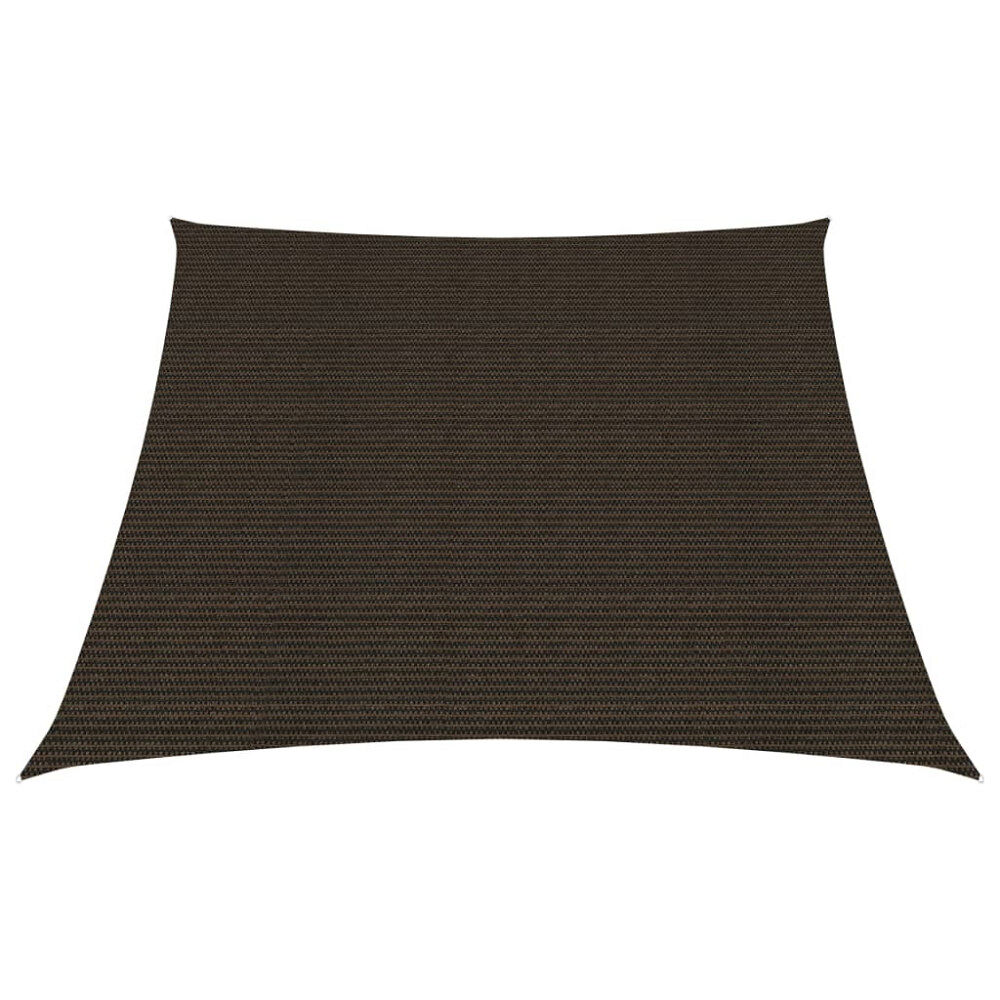 vidaXL Solsegel 160 g/m² brun 3/4x3 m HDPE