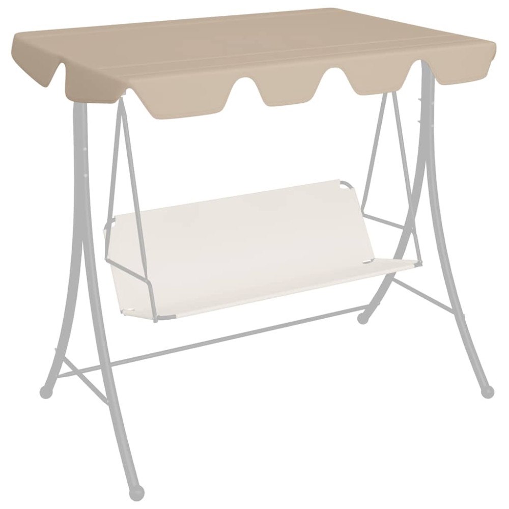 vidaXL Reservtak för hammock beige 188/168x145/110 cm