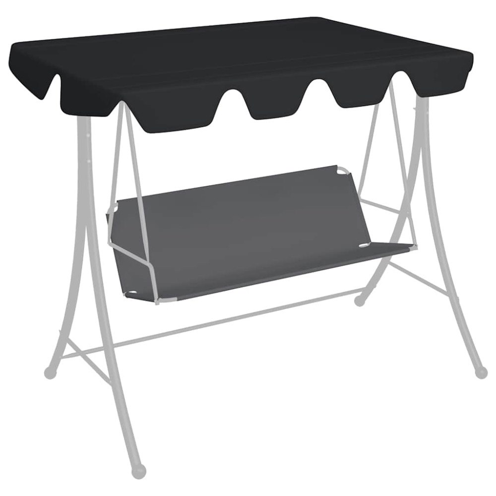 vidaXL Reservtak för hammock svart 150/130x105/70 cm
