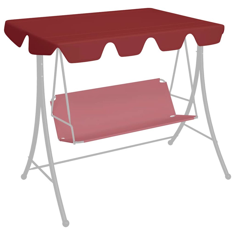 vidaXL Reservtak för hammock vinröd 150/130x105/70 cm