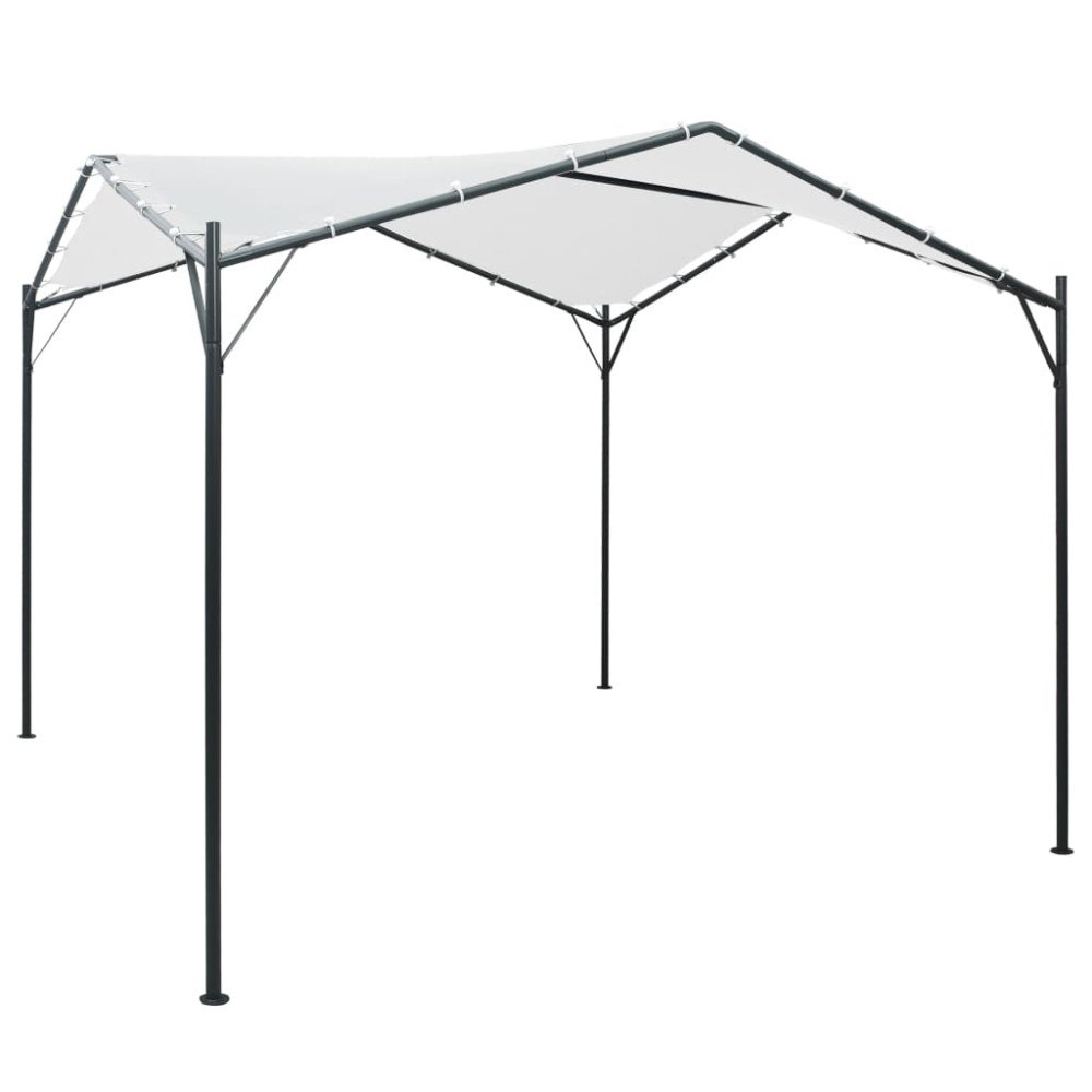 vidaXL Paviljong 3x3x2,6 m vit 180 g/m²