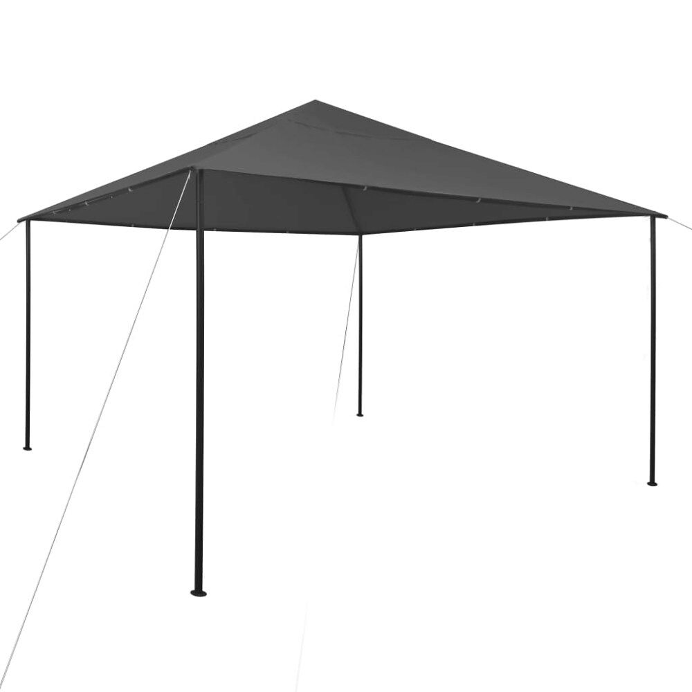 vidaXL Paviljong 4x4x3 m antracit 180 g/m²