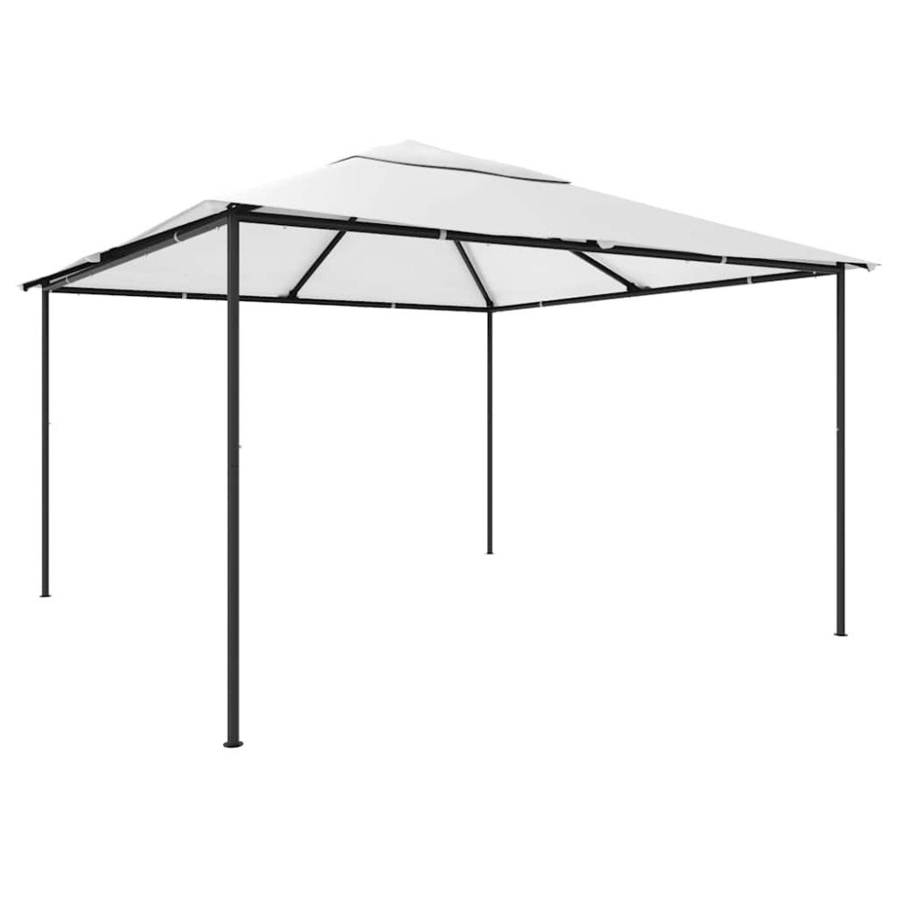 vidaXL Paviljong 4x4x3 m vit 180 g/m²