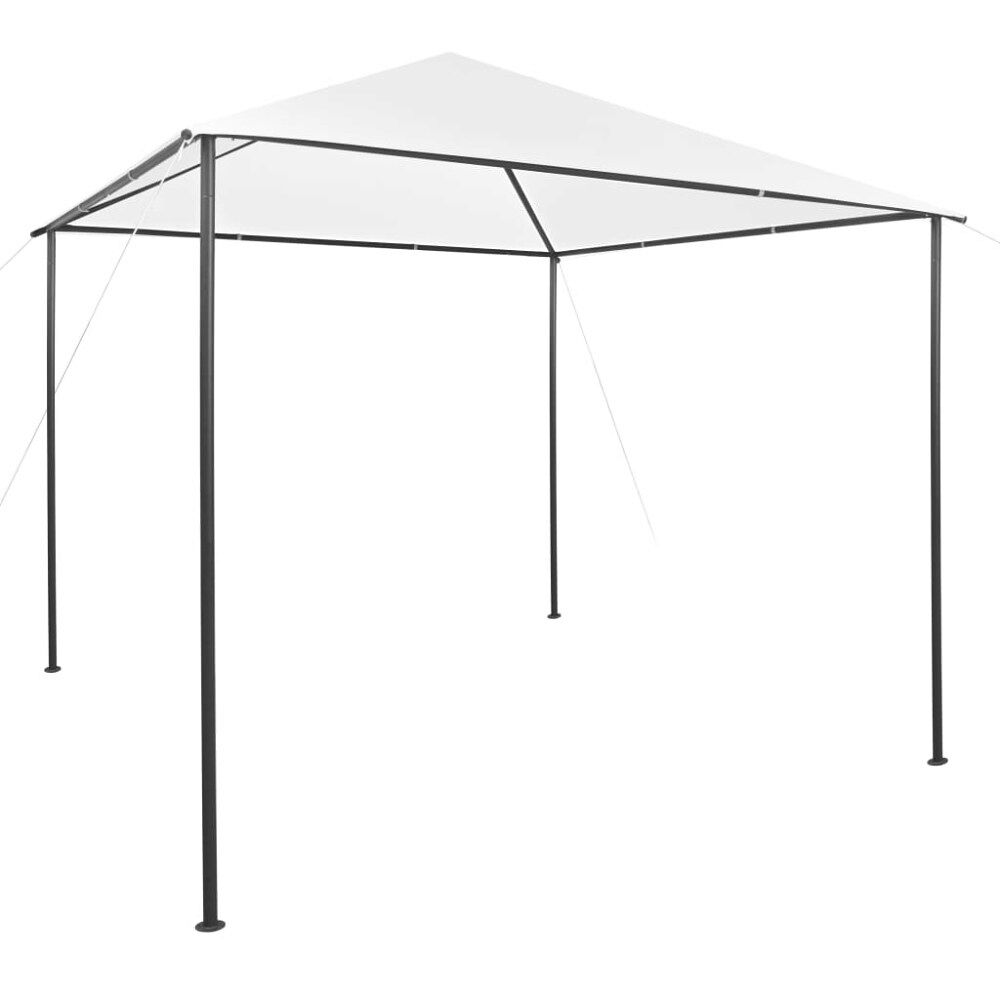 vidaXL Paviljong 3x3x2,9 m vit 180 g/m²