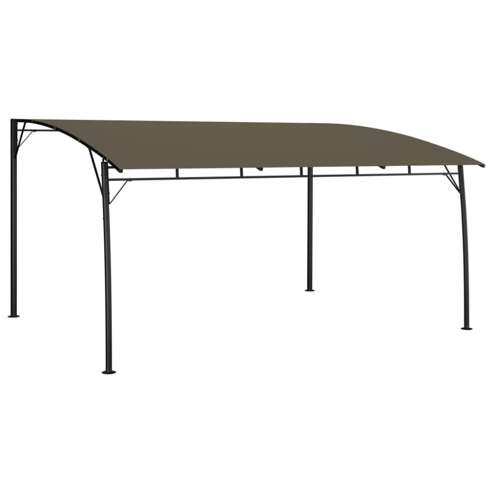vidaXL Paviljong 4x3x2,55 m taupe