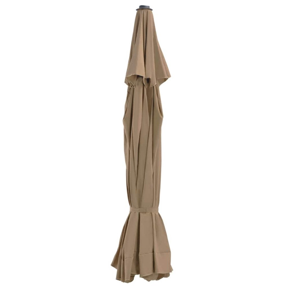 vidaXL Reservtyg för parasoll taupe 515 cm