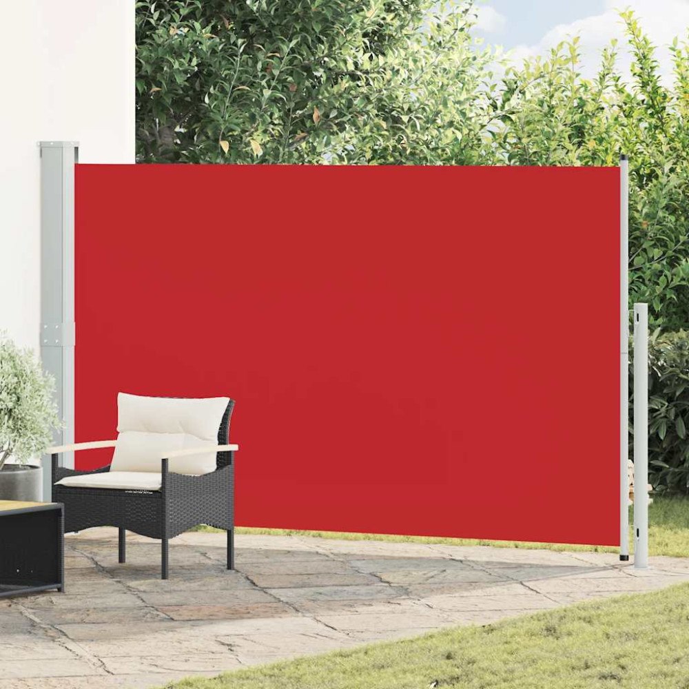 vidaXL Infällbar sidomarkis 180x300 cm röd