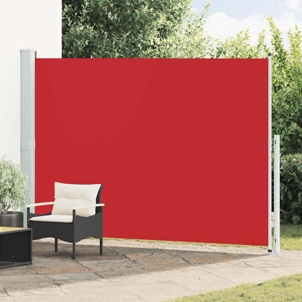 vidaXL Infällbar sidomarkis 200x300 cm röd