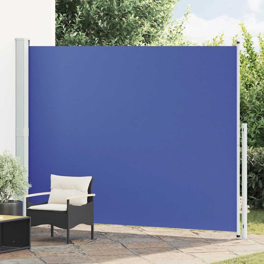 vidaXL Infällbar sidomarkis 220x300 cm blå
