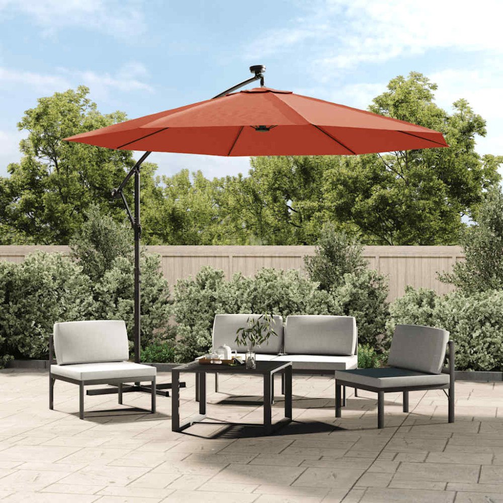 vidaXL Reservtyg för frihängande parasoll terrakotta 350 cm