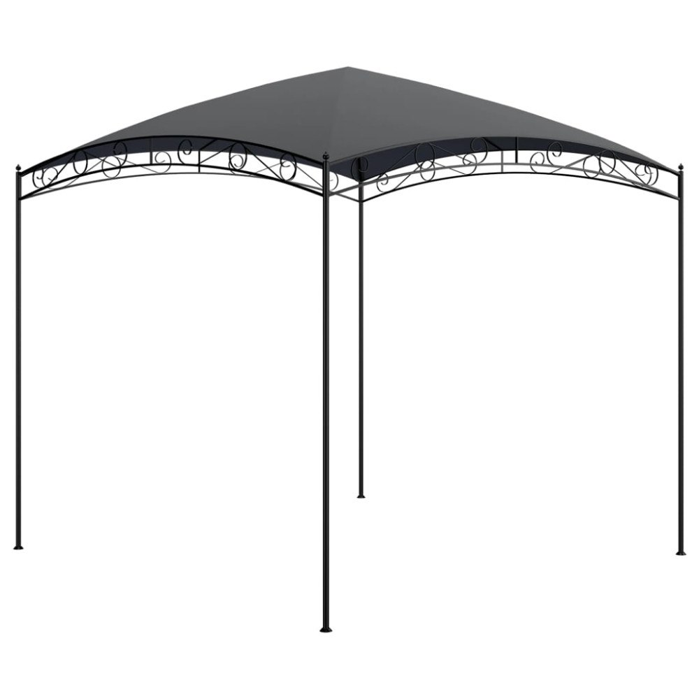 vidaXL Paviljong 3x3x2,65 m antracit 180 g/m²