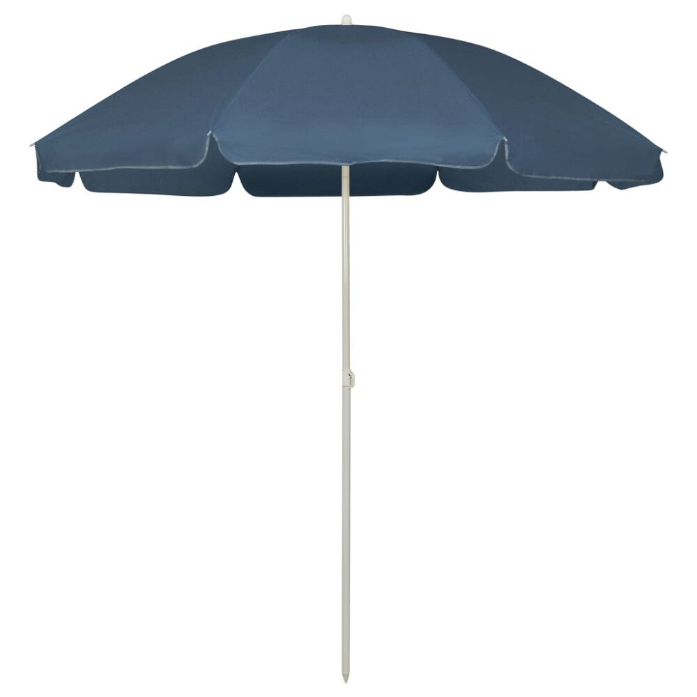 vidaXL Strandparasoll blå 240 cm