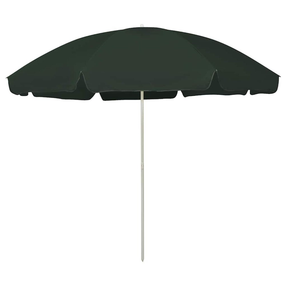 vidaXL Strandparasoll Hawaii grön 300 cm