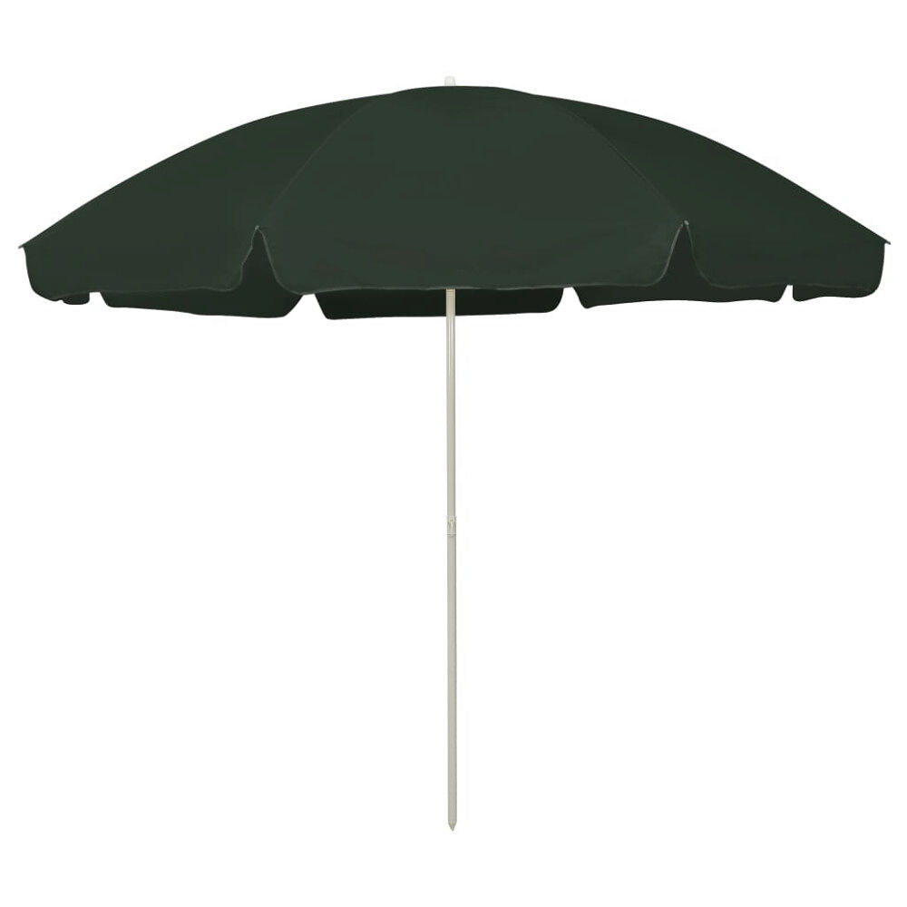 vidaXL Strandparasoll Hawaii grön 300 cm