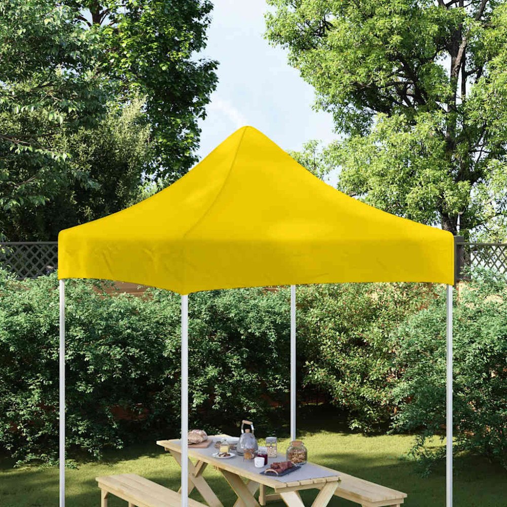 vidaXL Tak till partytält 2x2 m gul 270 g/m²