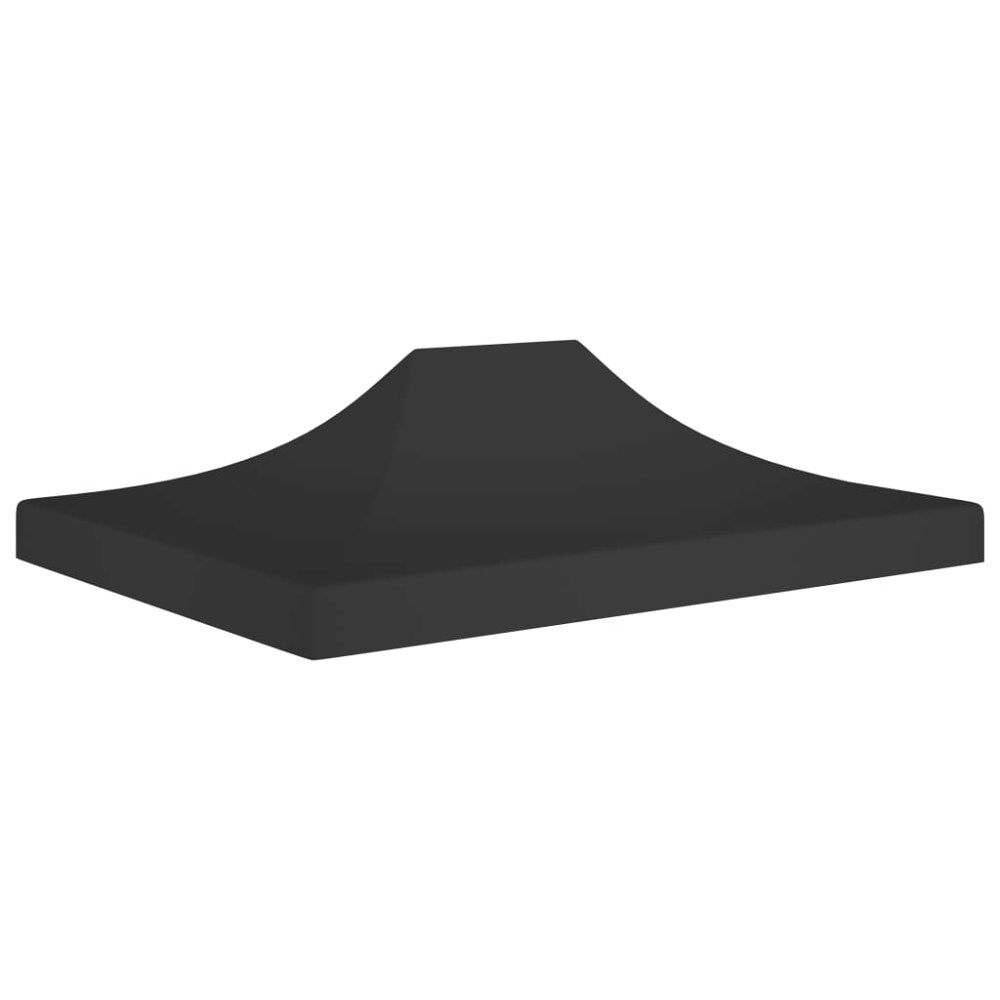 vidaXL Tak till partytält 4,5x3 m svart 270 g/m²
