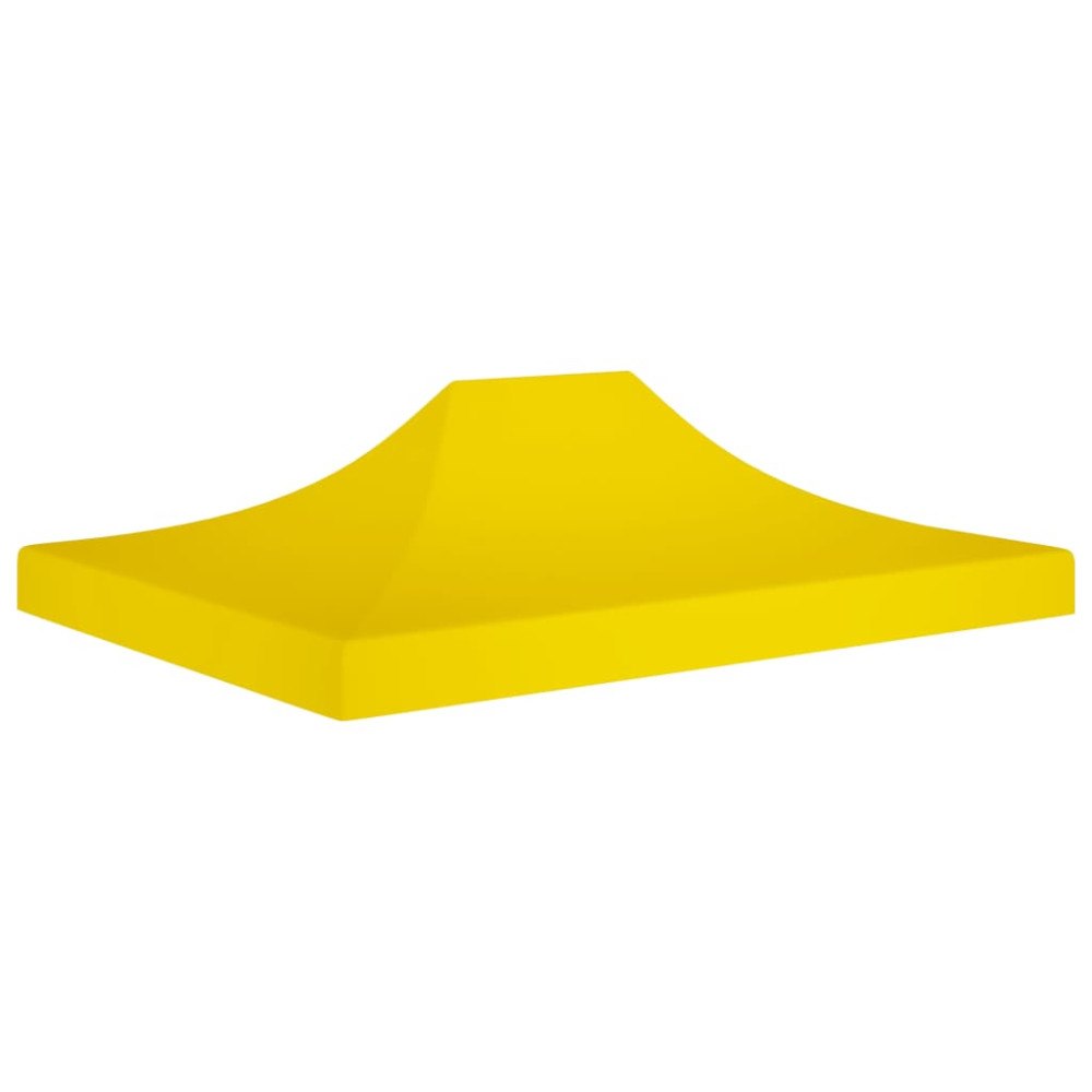 vidaXL Tak till partytält 4,5x3 m gul 270 g/m²