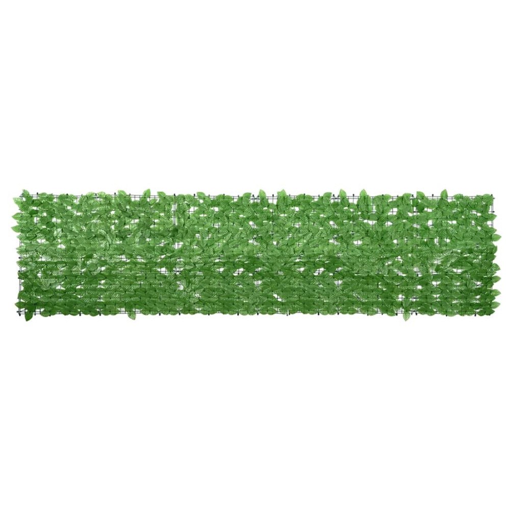 vidaXL Balkongskärm gröna blad 300x75 cm