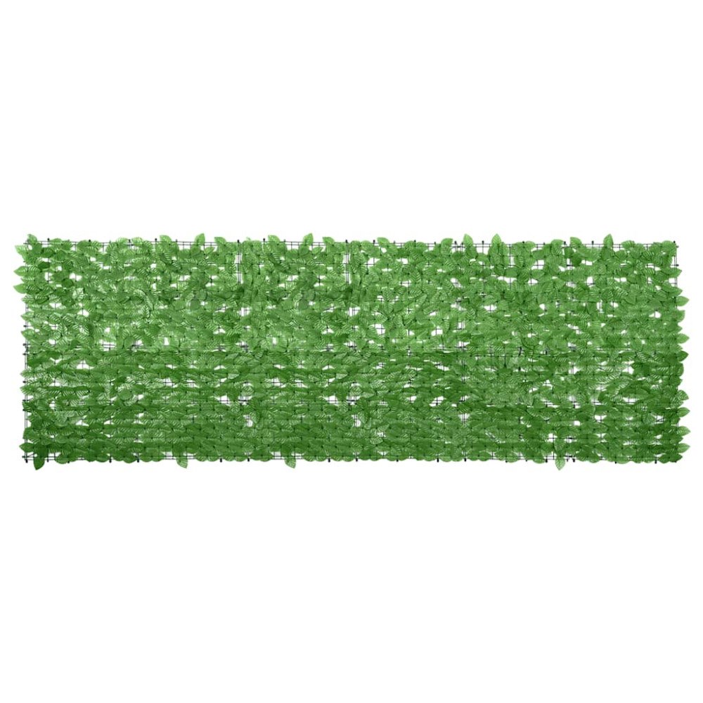 vidaXL Balkongskärm gröna blad 300x100 cm