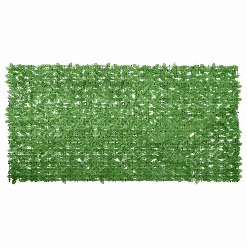vidaXL Balkongskärm gröna blad 300x150 cm