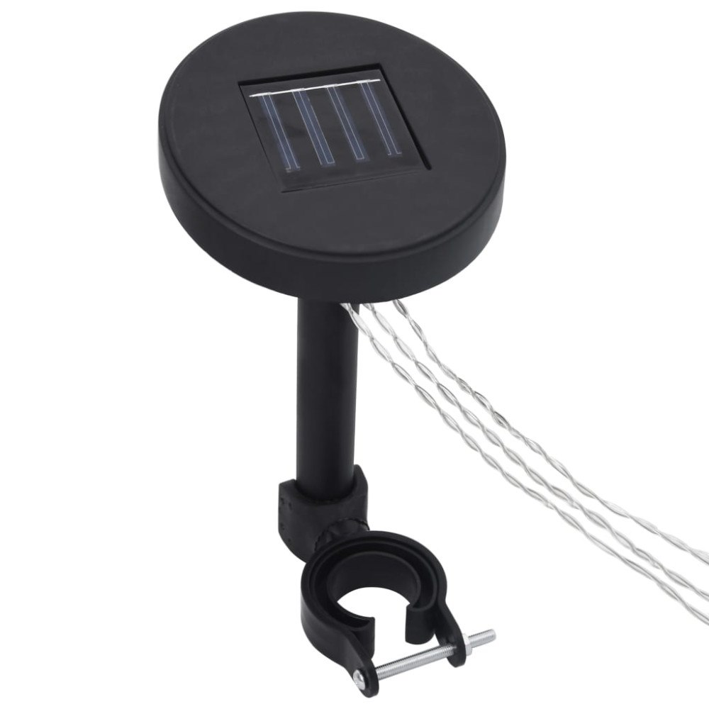 vidaXL Ljusslinga LED för lusthus med solpanel