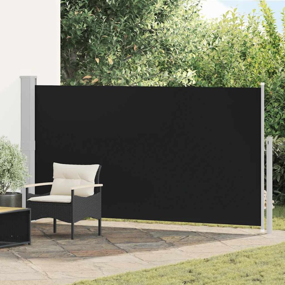 vidaXL Sidomarkis för uteplats 160 x 300 cm svart