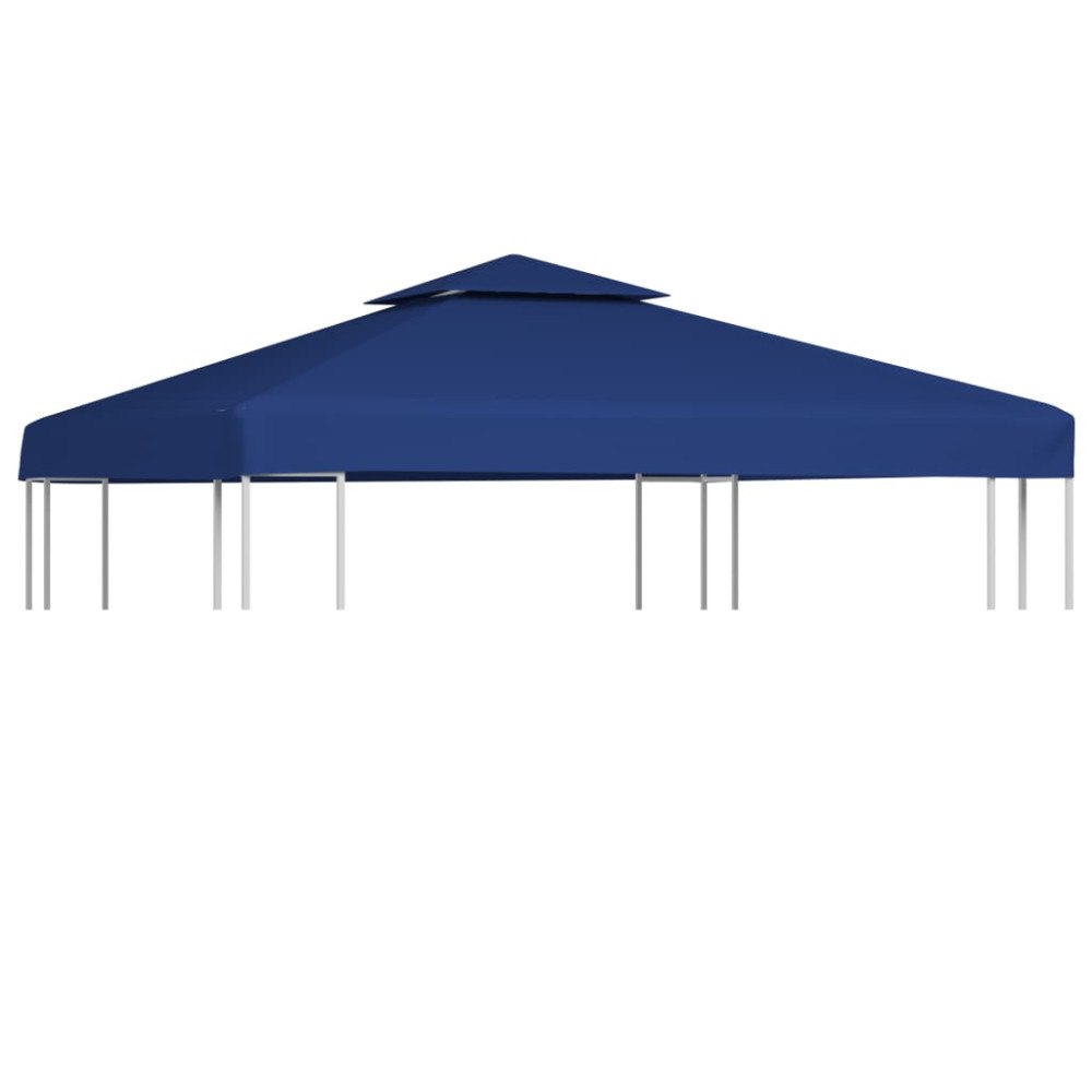 vidaXL Paviljongtak 310 g/m² 3 x 3 m mörkblå
