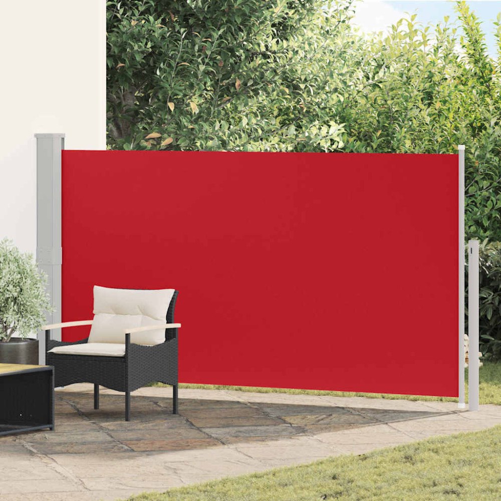 vidaXL Sidomarkis för uteplats 160 x 300 cm röd