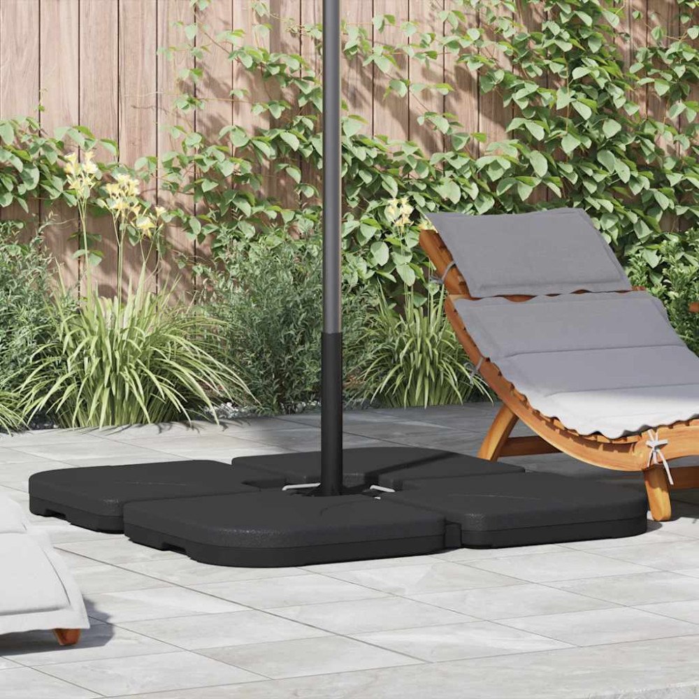 vidaXL Bärbar parasollfot sand/vattenfylld 60 L