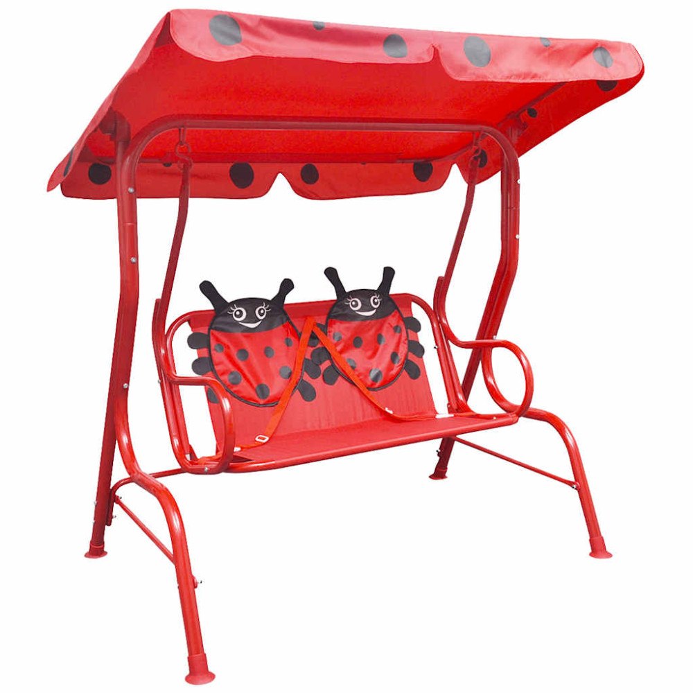 vidaXL Barnhammock röd