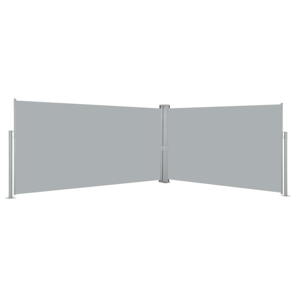 vidaXL Infällbar skärm 160x600 cm grå