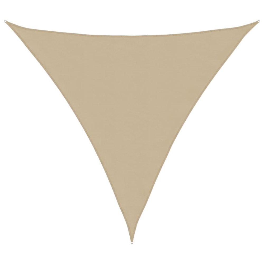 vidaXL Solsegel Oxfordtyg trekantigt 3,6x3,6x3,6 m beige