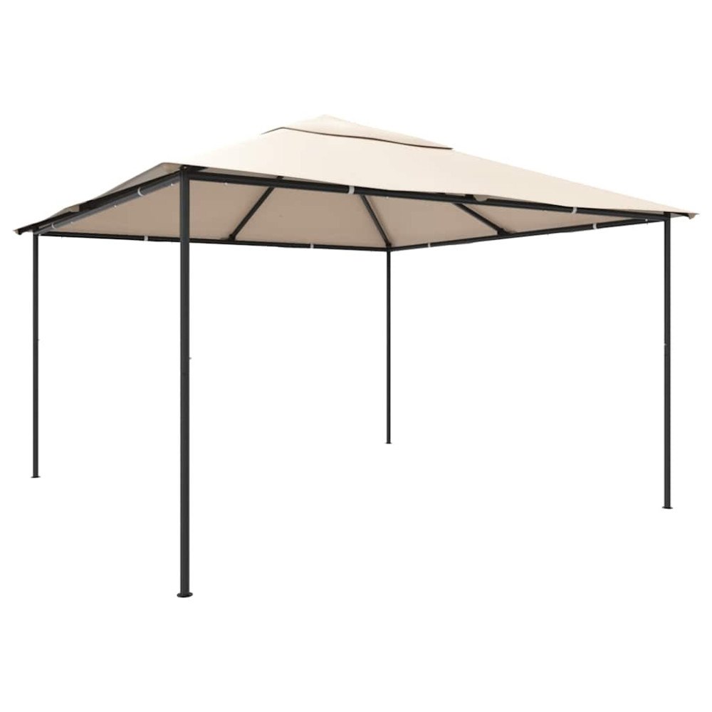 vidaXL Paviljong 4x4 m stål beige