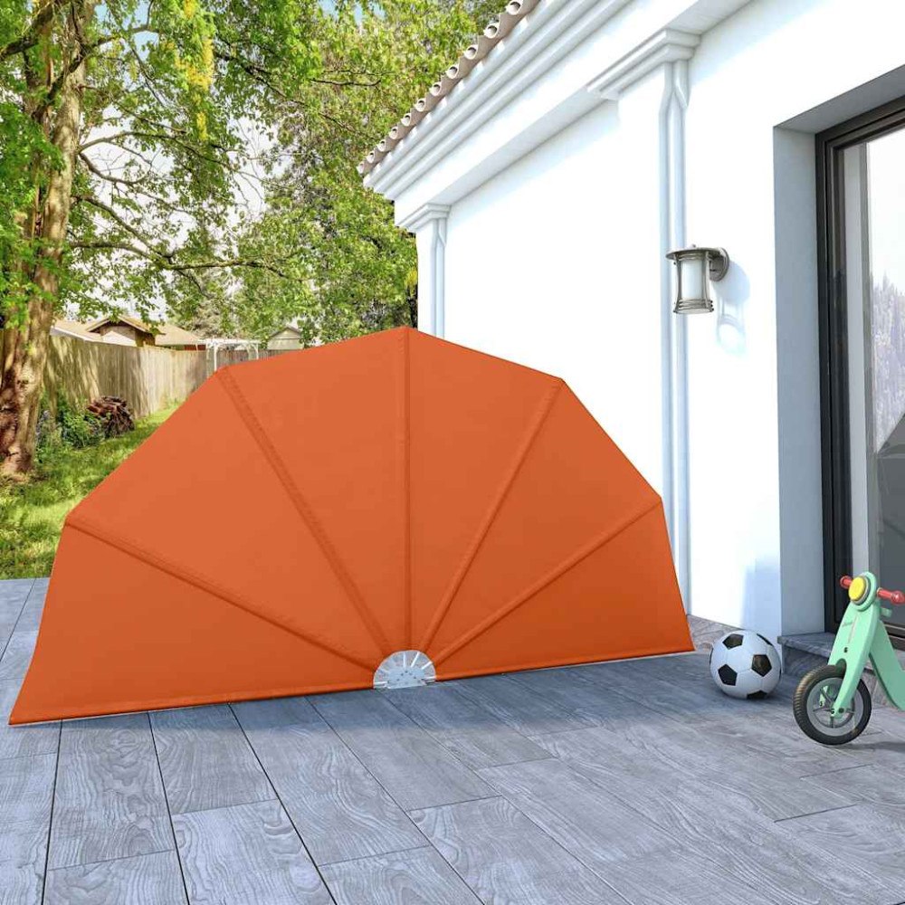 vidaXL Sidomarkis för terrass terrakotta 160 cm