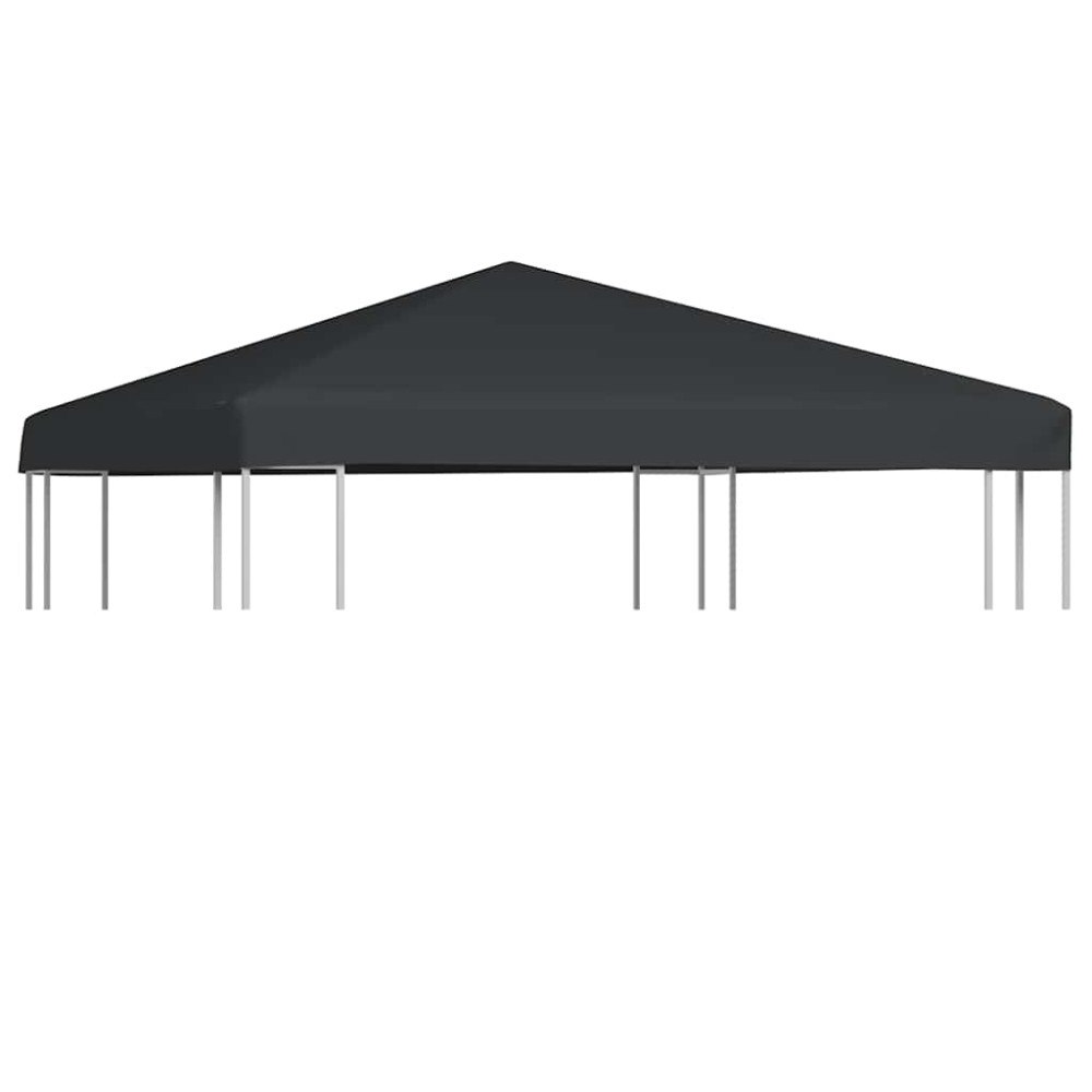 vidaXL Paviljongtak 310 g/m² 3x3 m grå