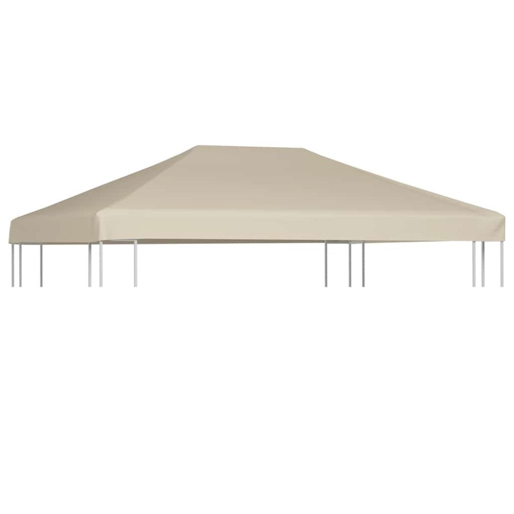 vidaXL Paviljongtak 310 g/m² 4x3 m beige
