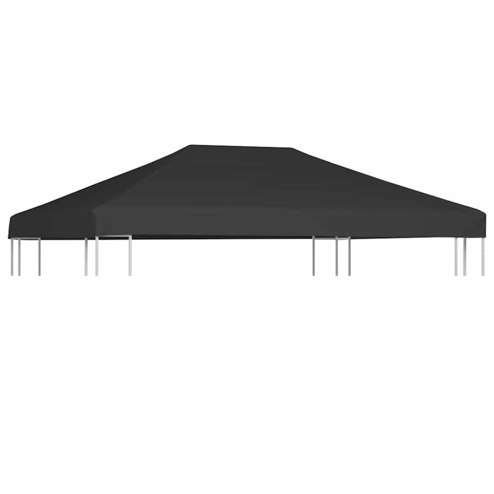 vidaXL Paviljongtak 310 g/m² 4x3 m grå