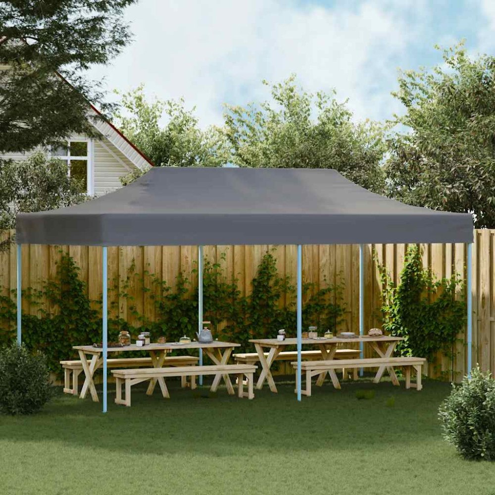 vidaXL Pop-Up hopfällbart partytält 3x6 m antracit