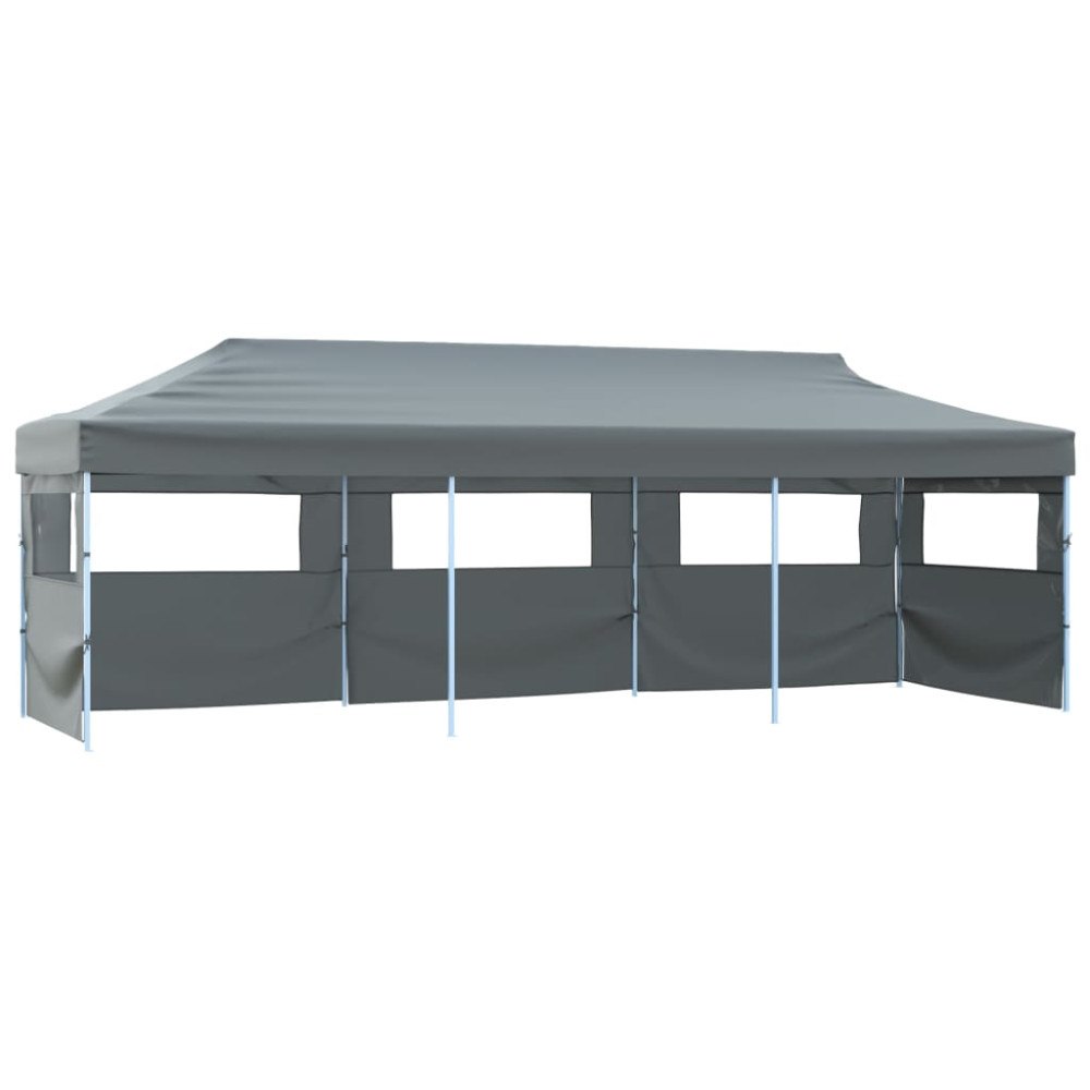 vidaXL Pop-Up hopfällbart partytält med 5 sidoväggar 870x291x315 cm antracit