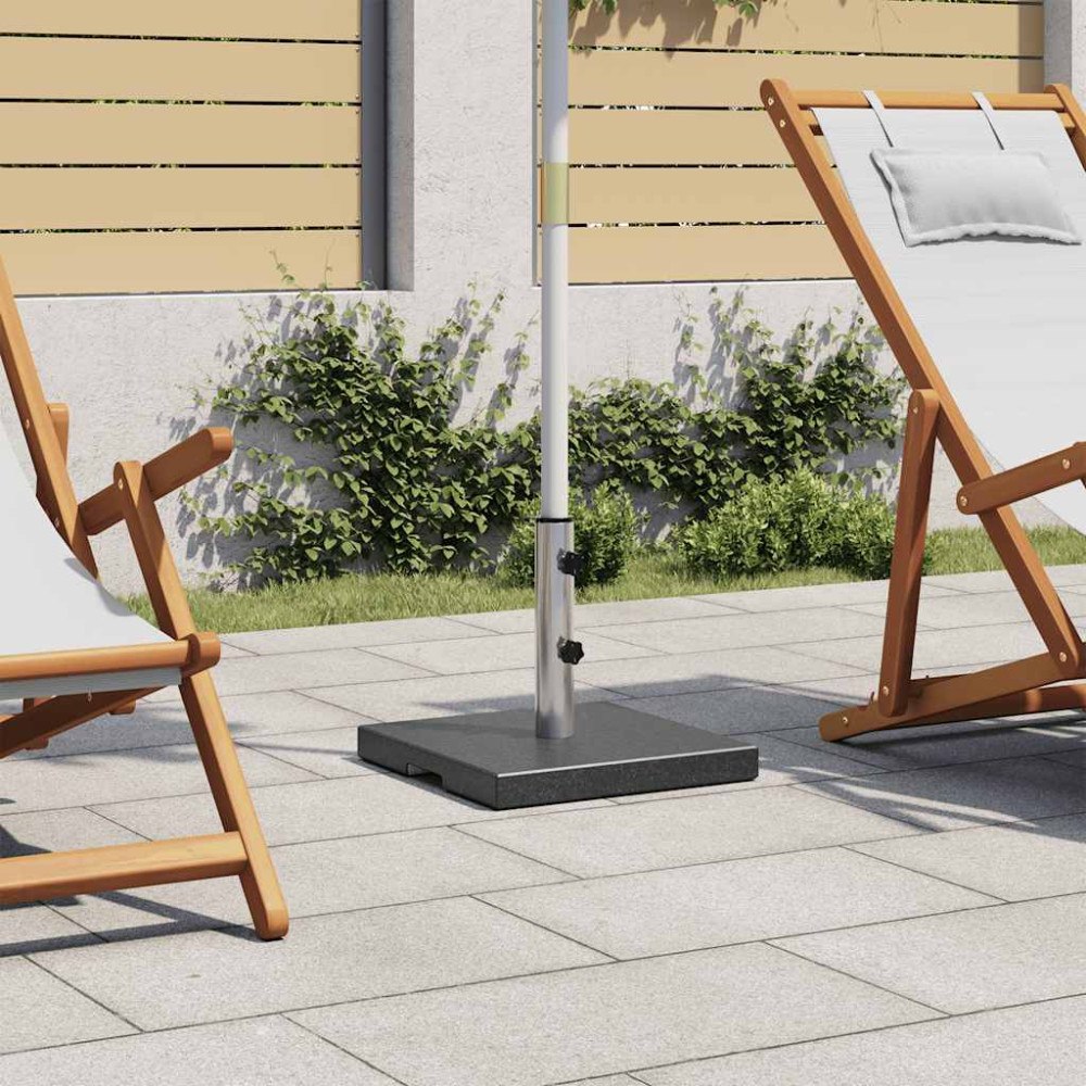 vidaXL Parasollfot granit 20 kg fyrkantig svart