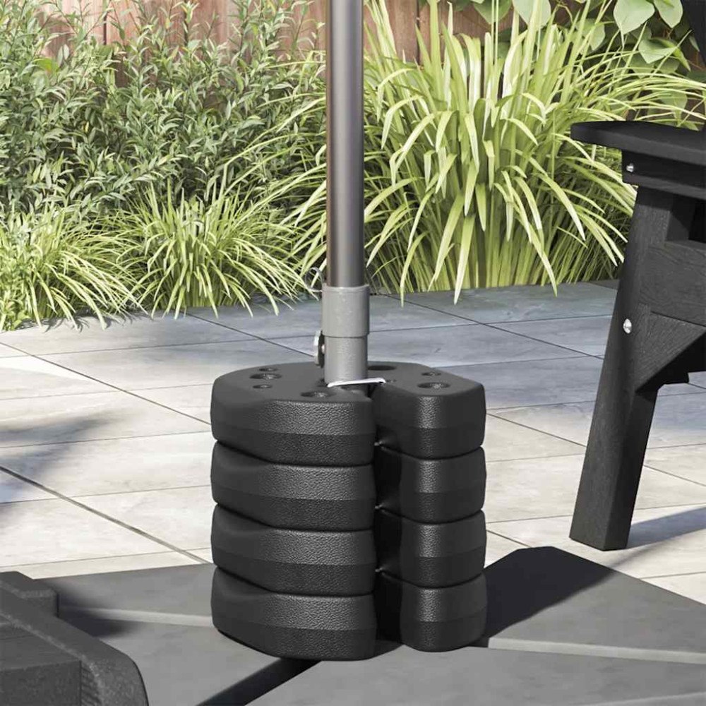vidaXL Paviljongvikter 4 st svart 220x50 mm betong