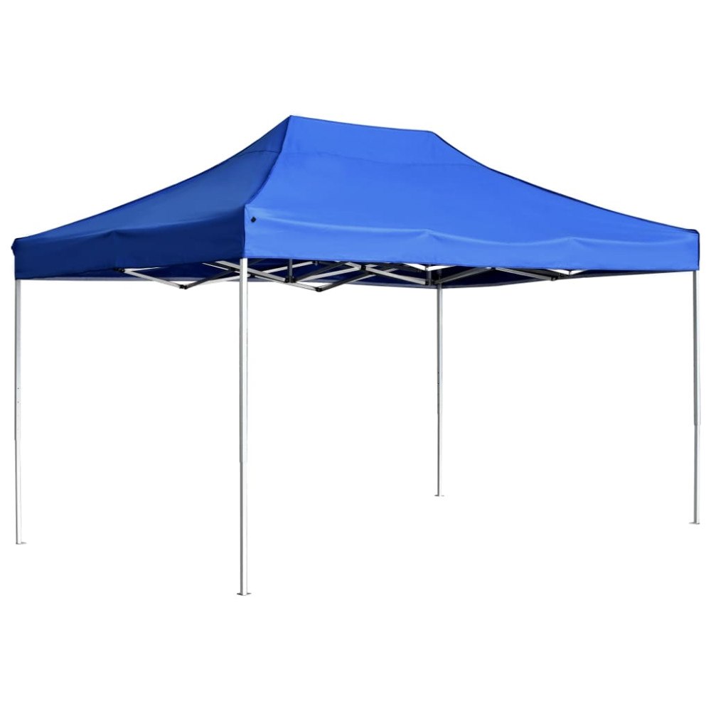 vidaXL Hopfällbart partytält aluminium 4,5x3 m blå