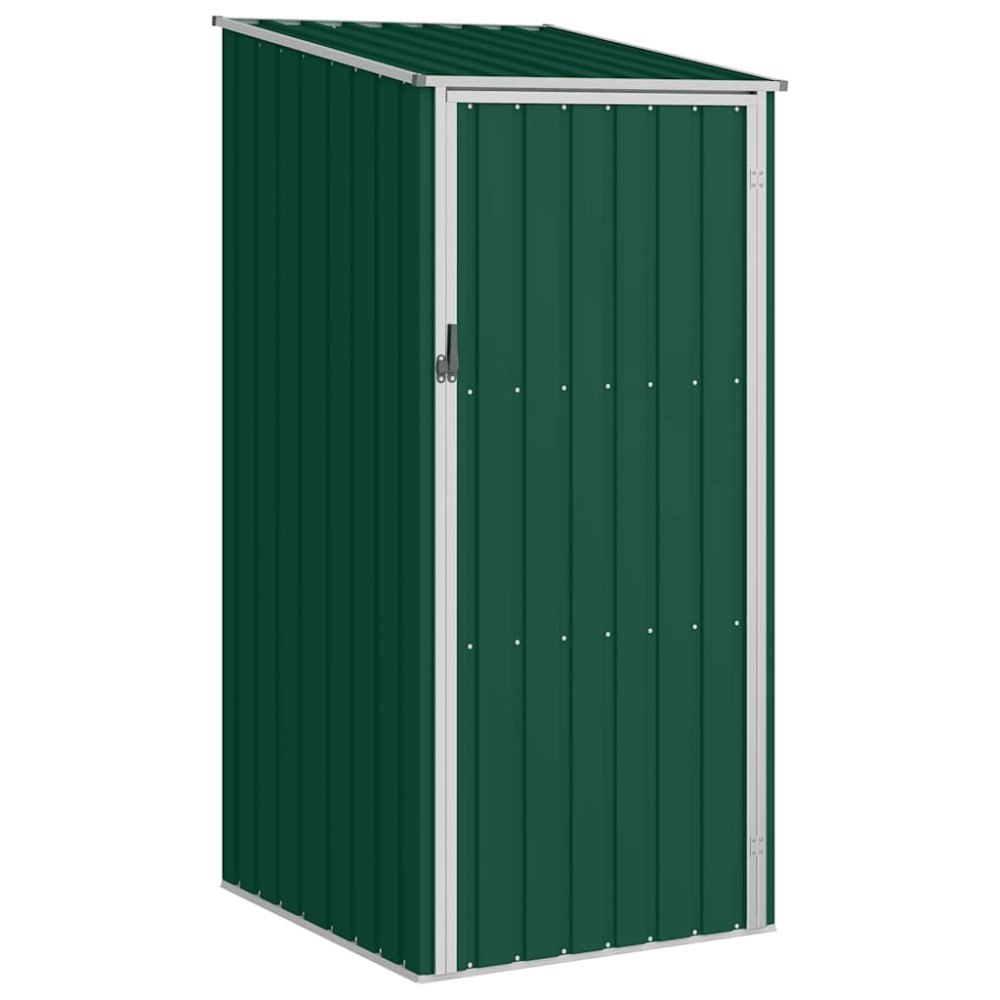 vidaXL Trädgårdsskjul grön 87x98x159 cm galvaniserat stål