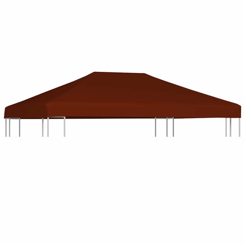vidaXL Paviljongtak 310 g/m² 3x4 m terrakotta