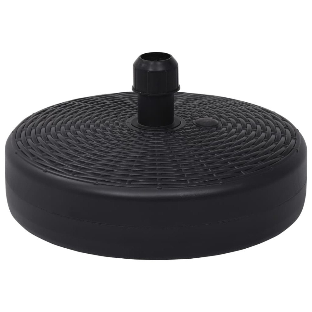 vidaXL Parasollfot sand/vattenfylld 24 L svart