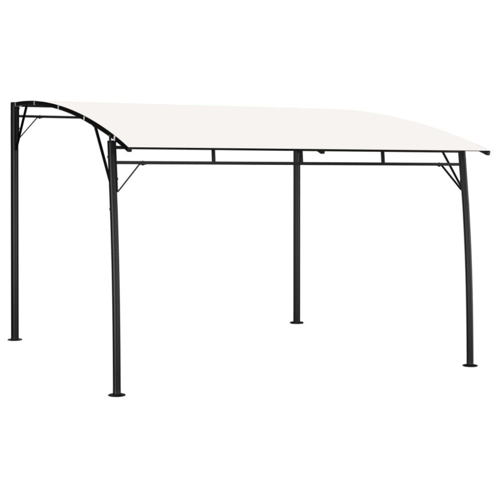 vidaXL Paviljong 3x3x2,55 m gräddvit
