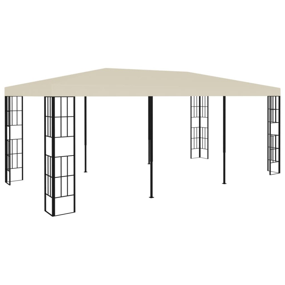 vidaXL Paviljong 3x6 m gräddvit